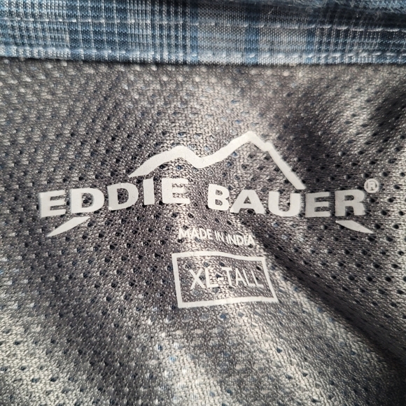 Eddie Bauer Men's Plaid Short Sleeve Button Up Shirt Lot Of 2 Size XL Tall - Picture 12 of 15